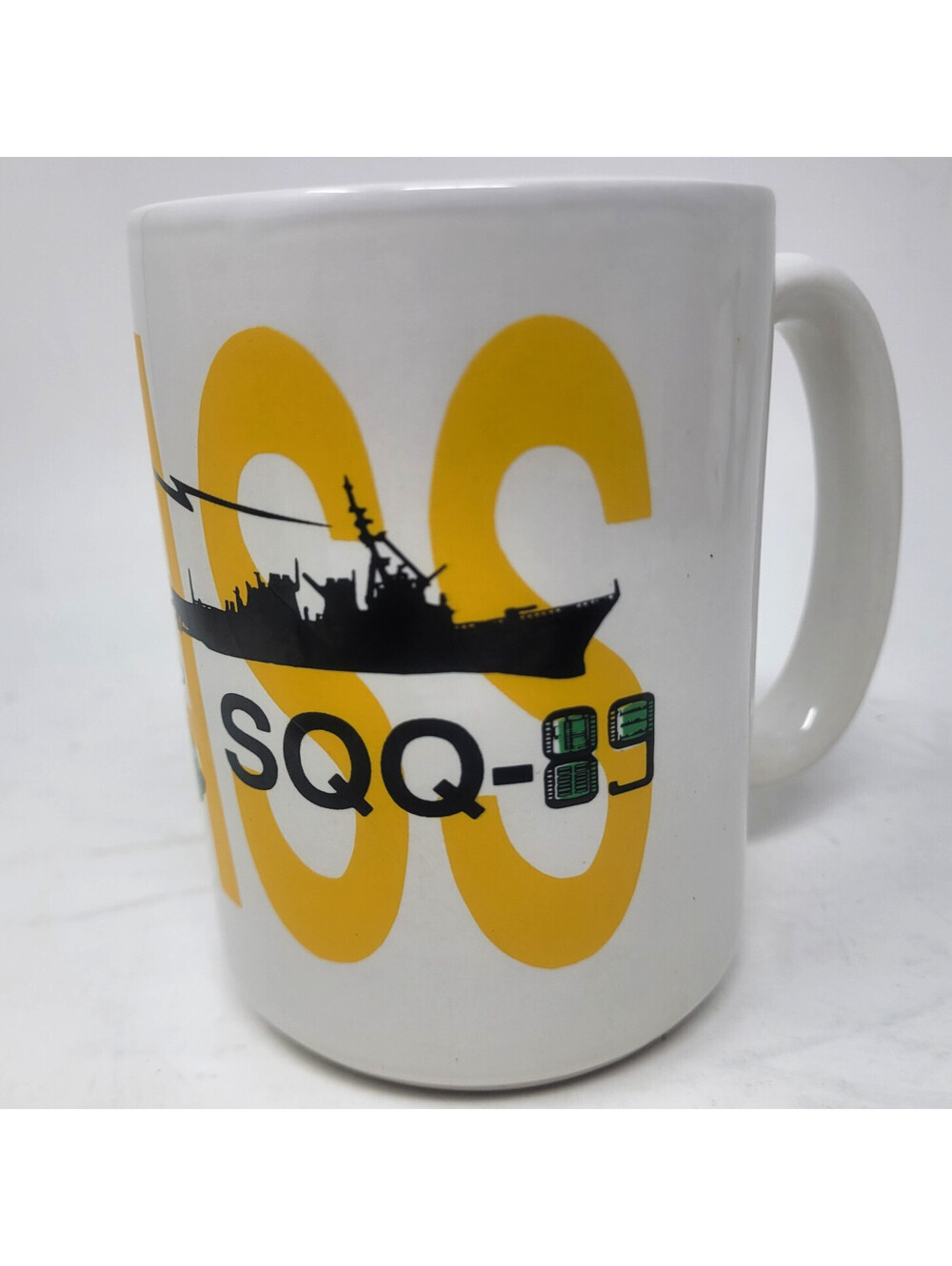 US Navy AN SQQ-89 ASW Sonar Combat System TACTAS Helicopter Coffee Mug 4.5"